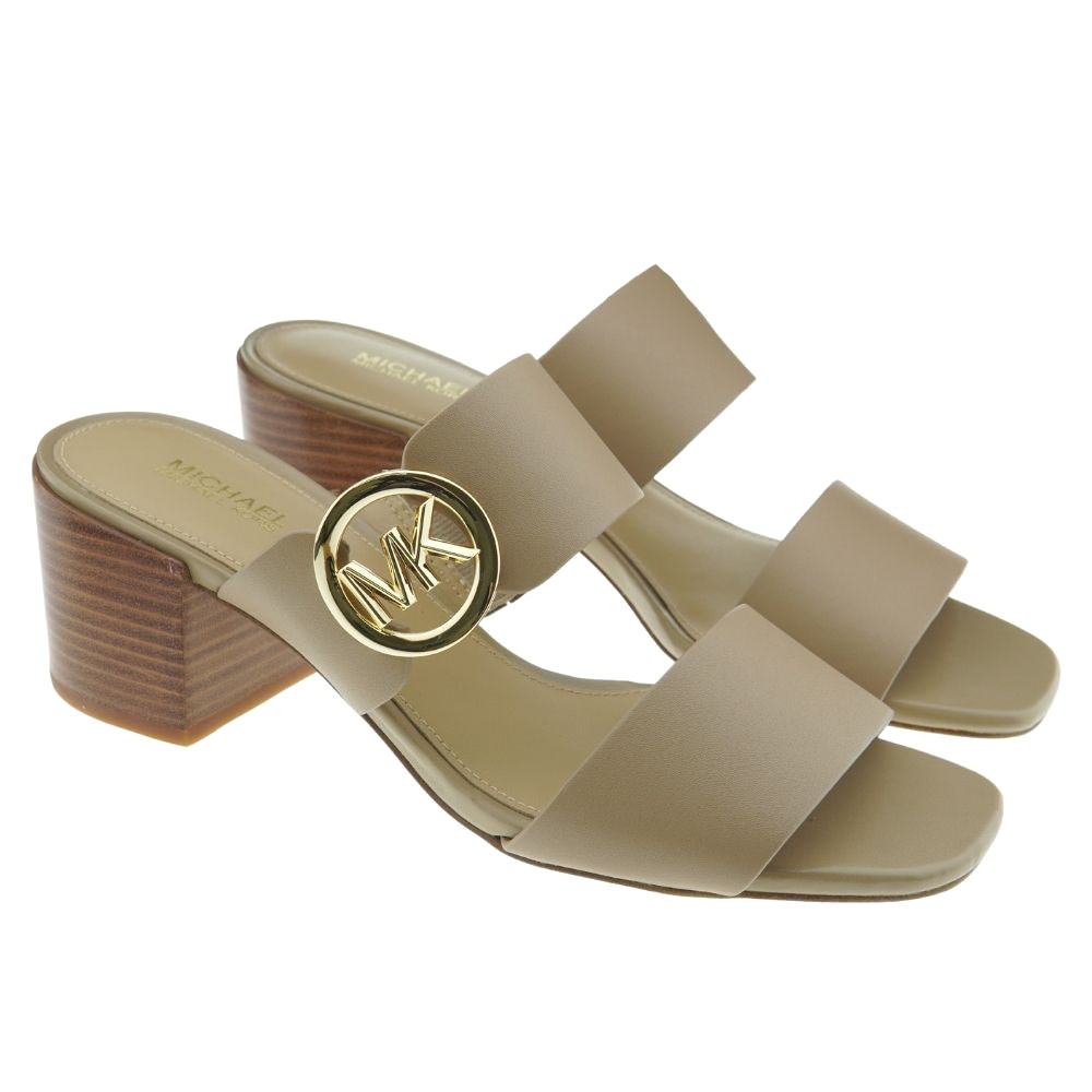 Sandalias mujer tacón pala logos Michael Kors Summer Mid