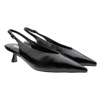 Zapato negro tacón bajo destalonado Bibilou Tiare Pumps 40