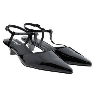 Zapatos tacón charol negro Jeannot VJ532