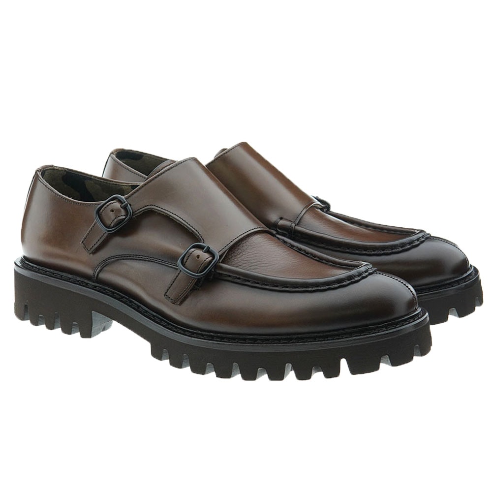 Blucher caballero vestir doble hebilla Calce X1005