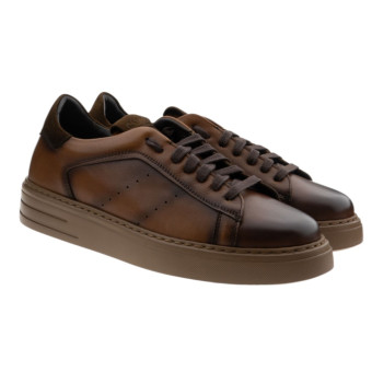 Zapatillas casual hombre marrón Calce X1582