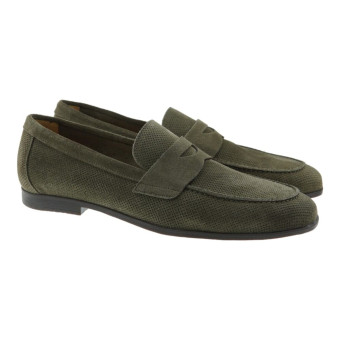 Mocasines ante taupe antifaz caballero Calce X1622