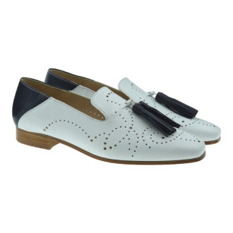 Mocasines mujer picado borlas Calce X1683