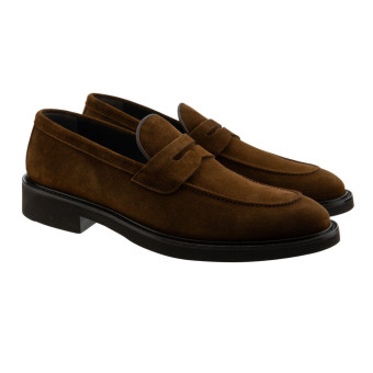 Zapatos marrones mocasín Calce X2086