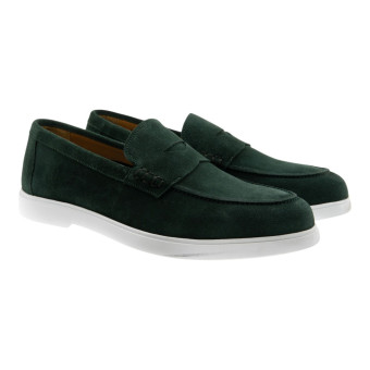 Mocasines ante verde antifaz caballero Calce X2205