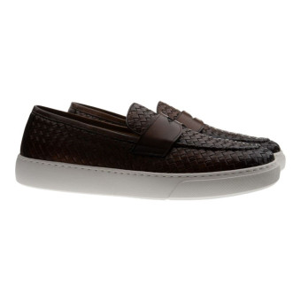 Mocasines trenzados cuero hombre Calce X2508