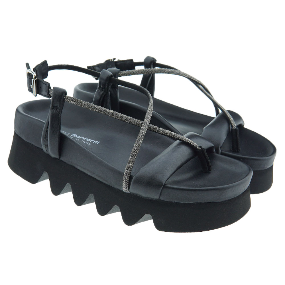 Sandalias mujer plataforma brillantes Patrizia Bonfanti Yasu