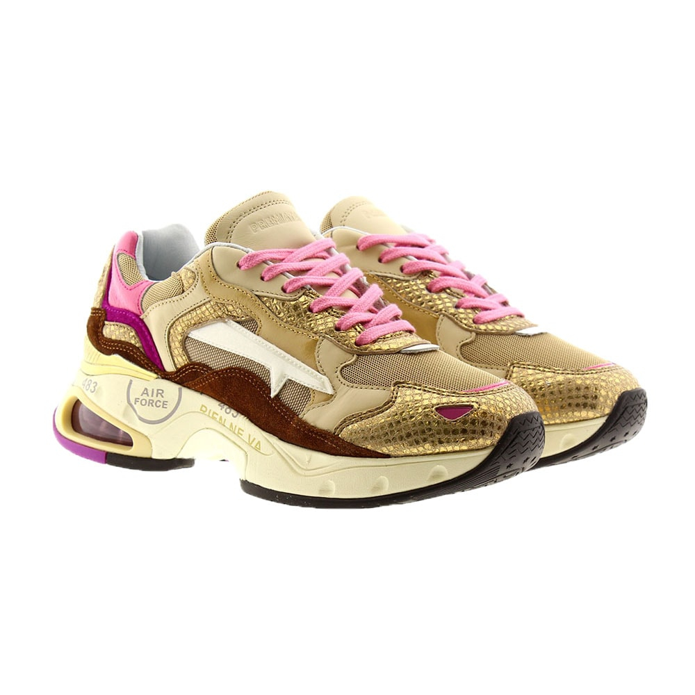 Zapatillas mujer metalizadas cámara de aire Premiata Sharkyd