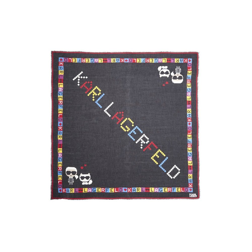 Pañuelo cuadrado pixels Karl Lagerfeld 201W3314
