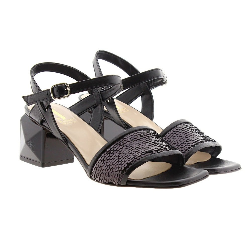 Sandalias piel lentejuelas Jeannot 55069