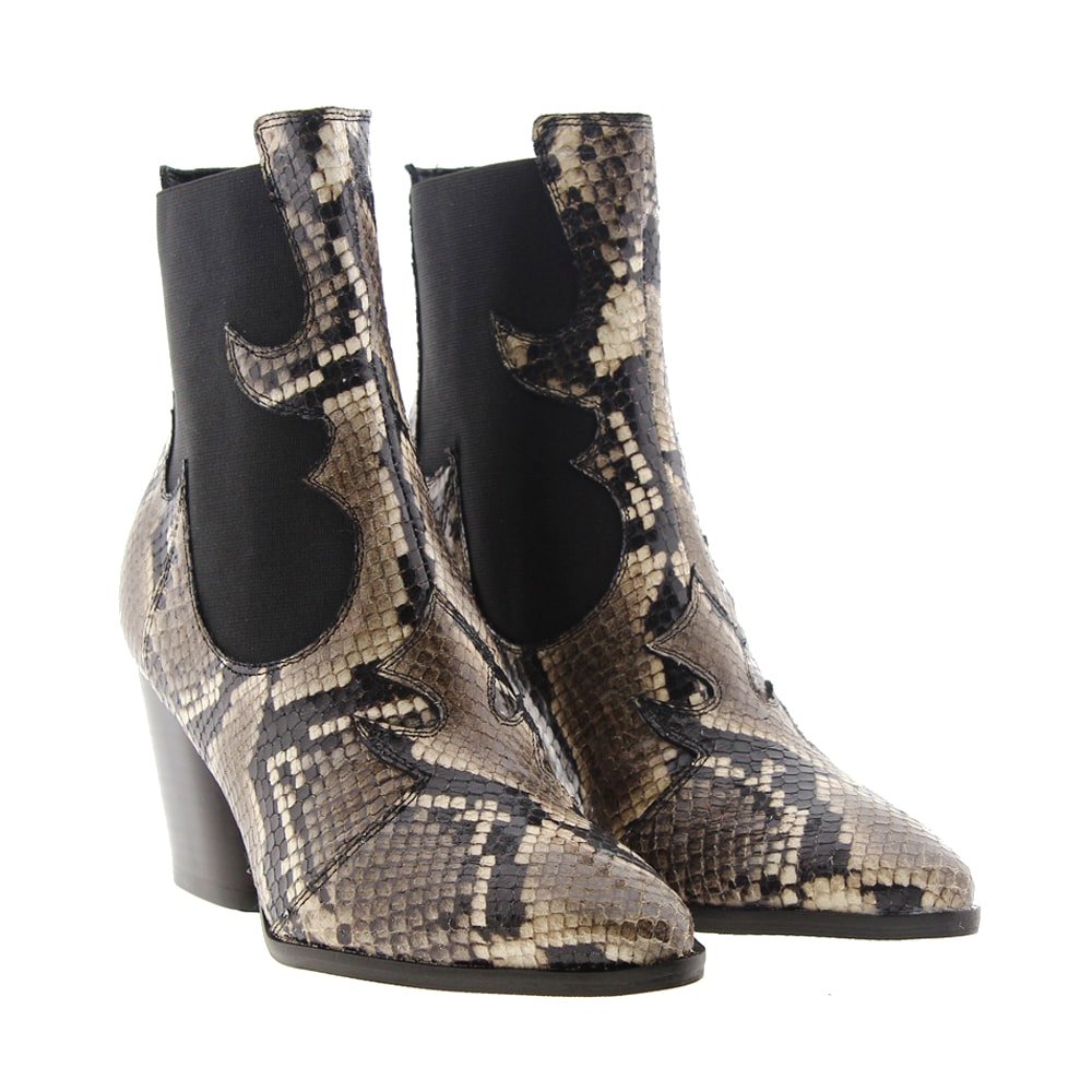 Bota campera pyton tacón Jeannot 82111