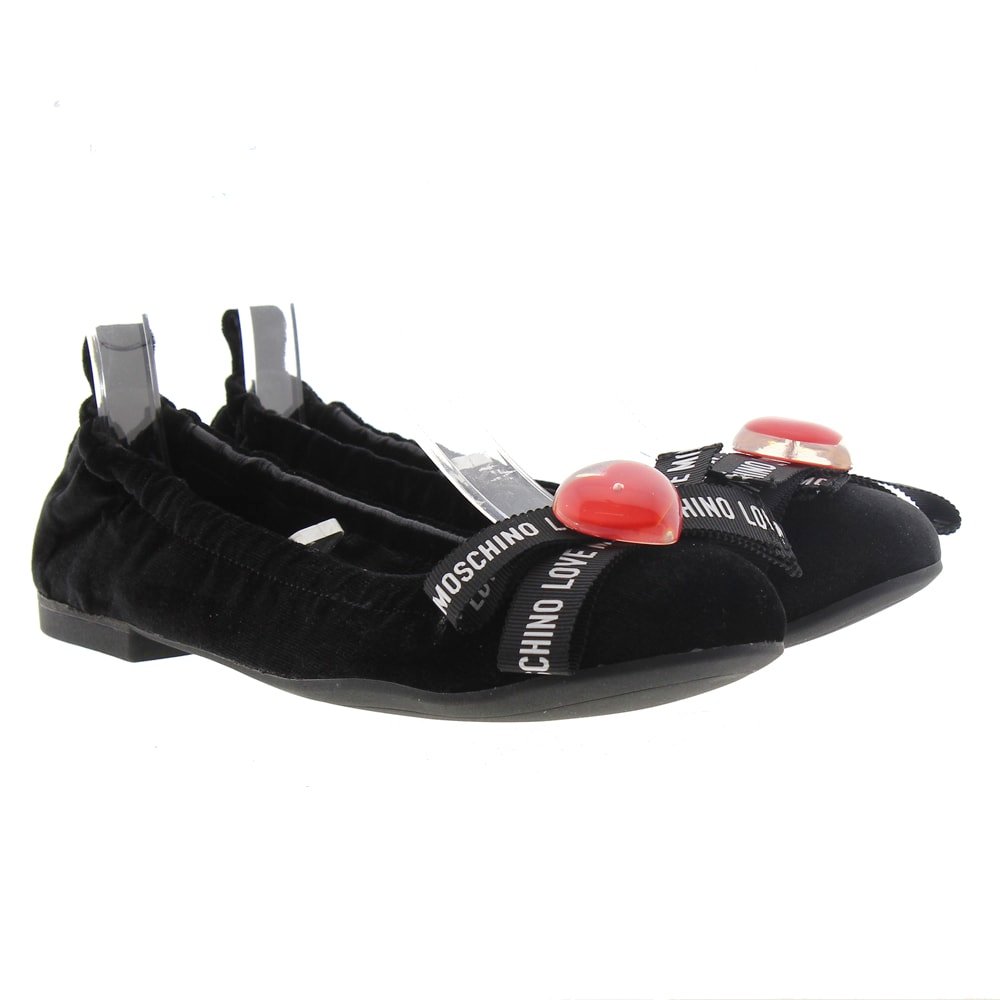 Bailarina corazón mujer Love Moschino JA11020G08 Negro