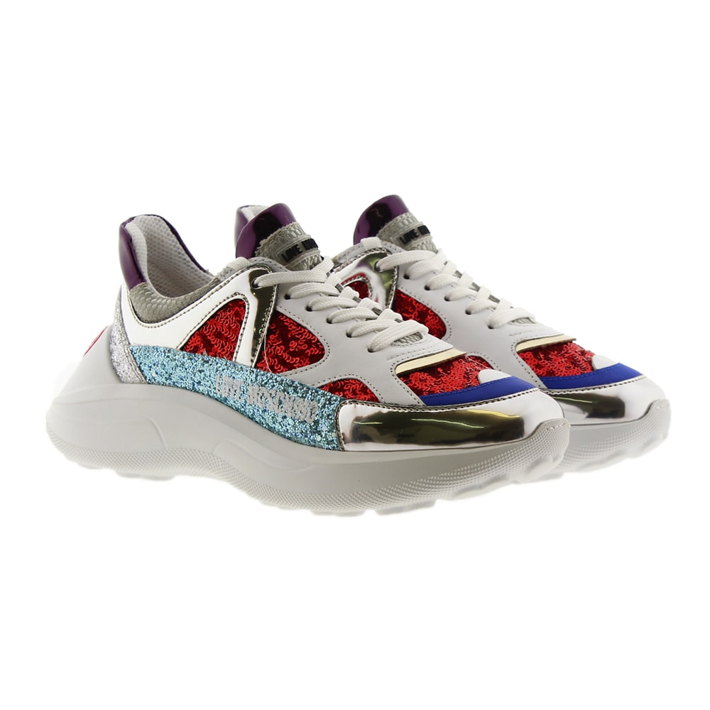 Sneakers purpurina mujer Love Moschino JA15306G1A