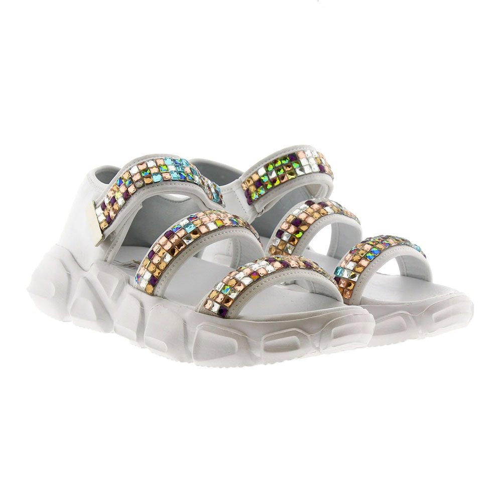 Sandalia talón cerrado cristales multicolor Pokemaoke Pco-Wand
