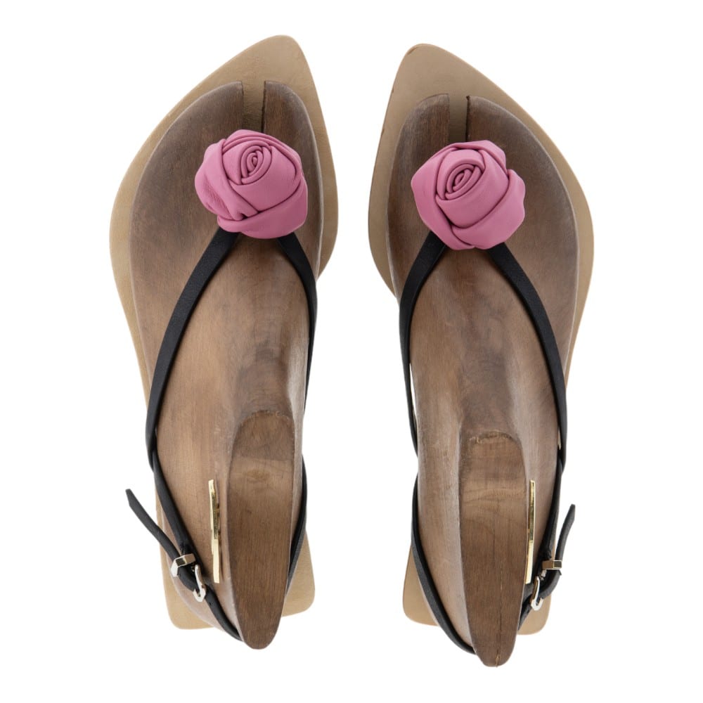 Sandalias de Dedo Mujer Chocolat'Dor con Detalle Floral | Gallery Carrile foto 2