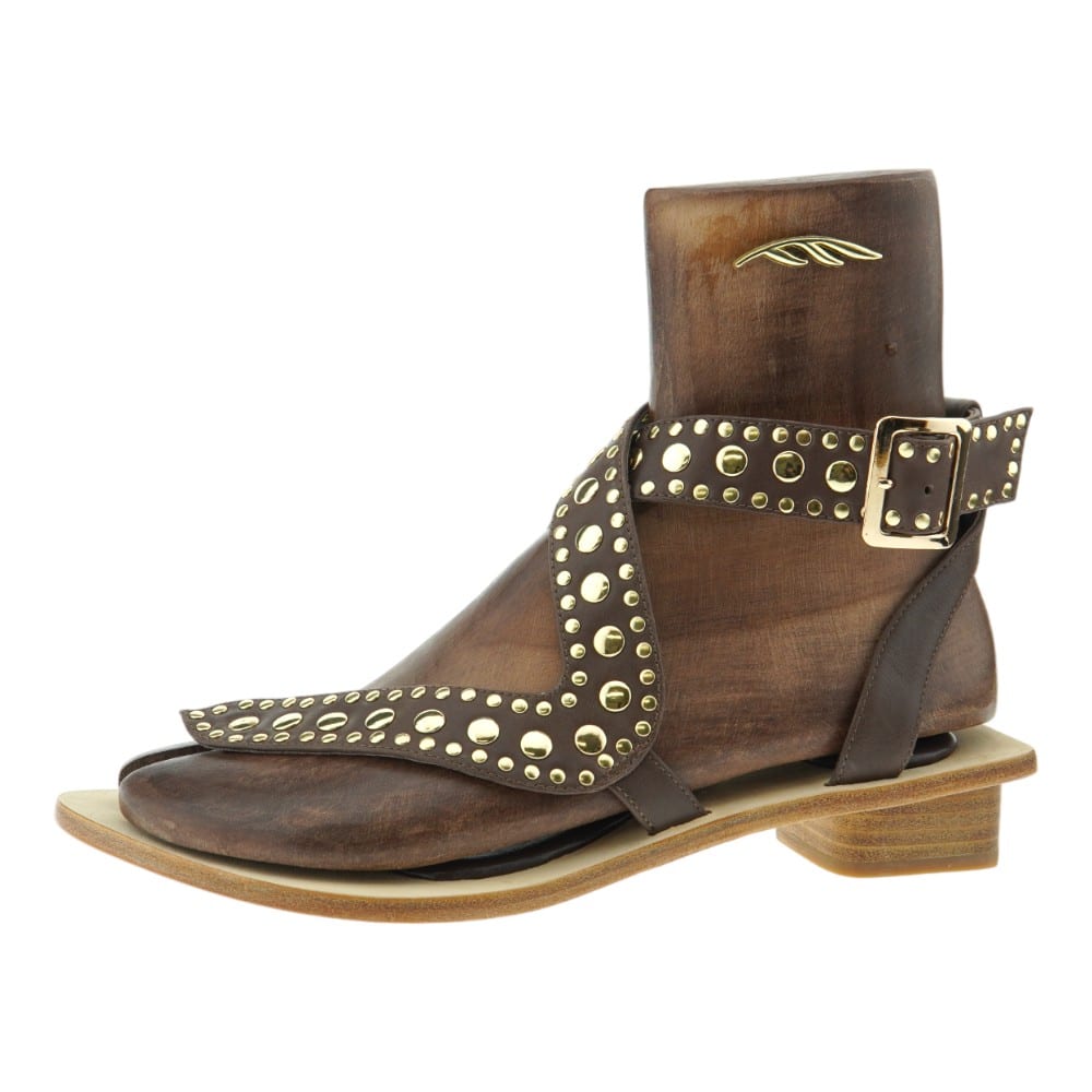 Sandalias Griegas Chocolat'Dor Detalles Dorados | Gallery Carrile foto 3