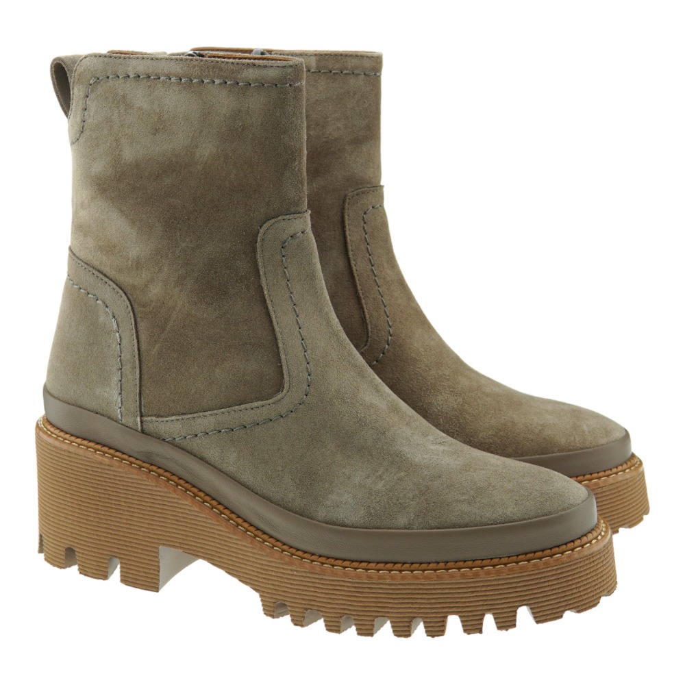 Botin piel mujer ante tacon y plataforma Pons Quintana 10023.00