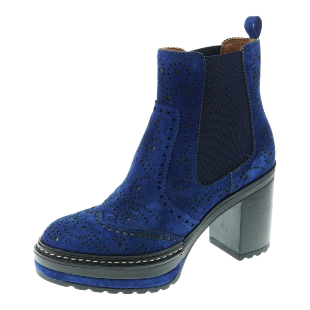 Botines piel ante picado mujer Pons Quintana 10079.000 foto 3