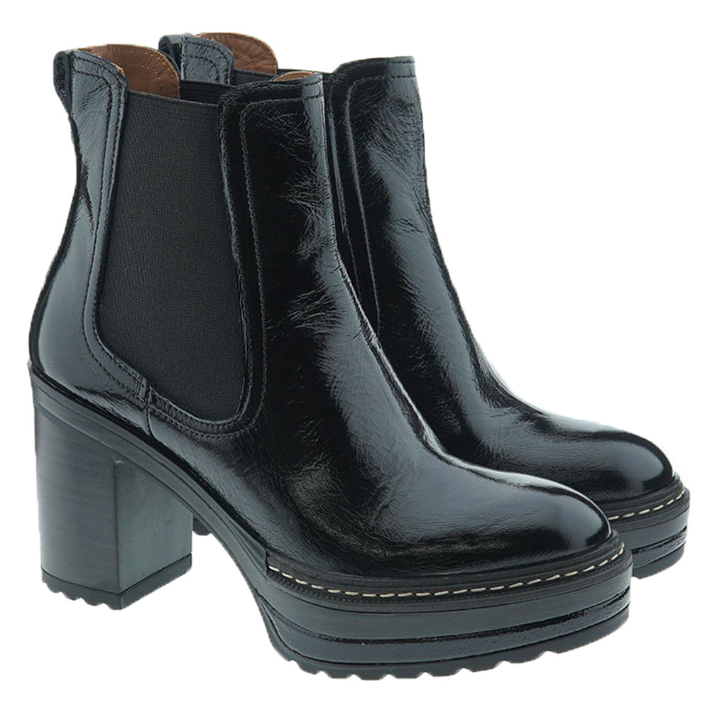 Botines negros tacón Chelsea Pons Quintana 10081.016