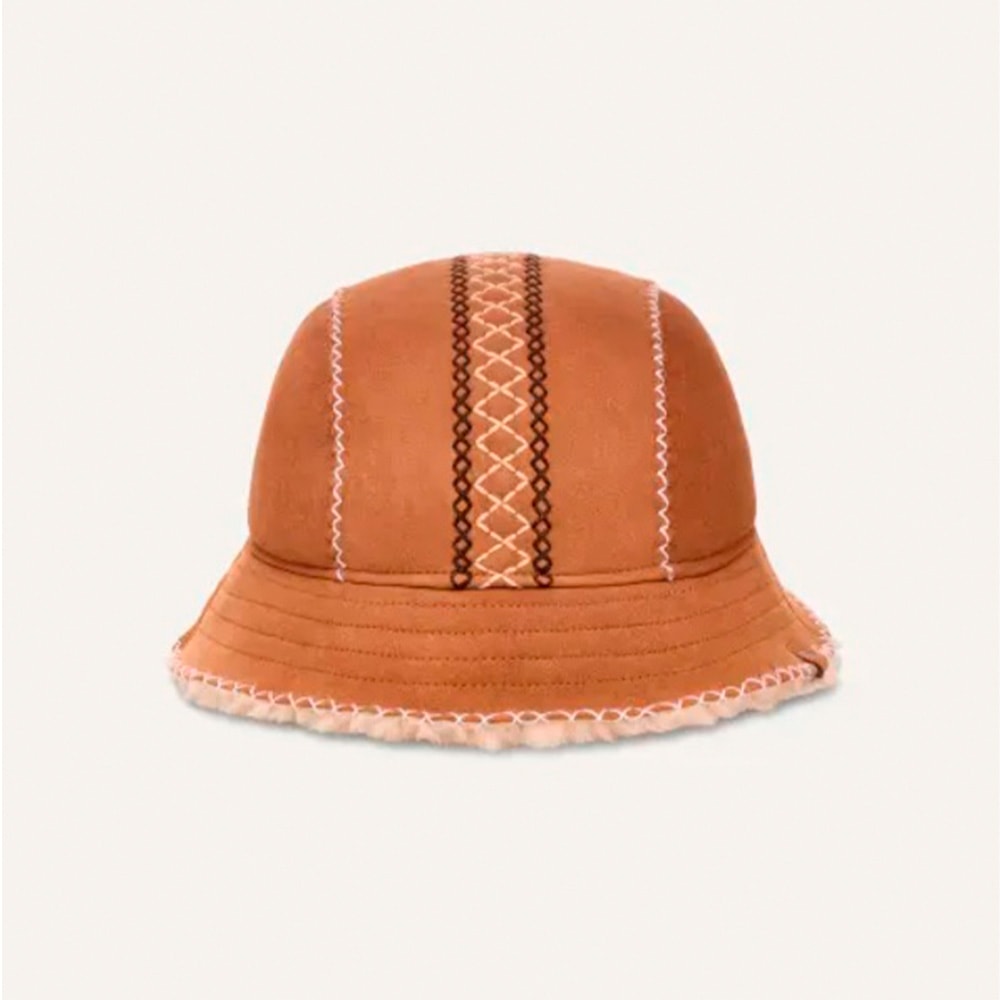 Gorro Mujer Bordados Piel Cordero Ugg W Atherson Embroidered