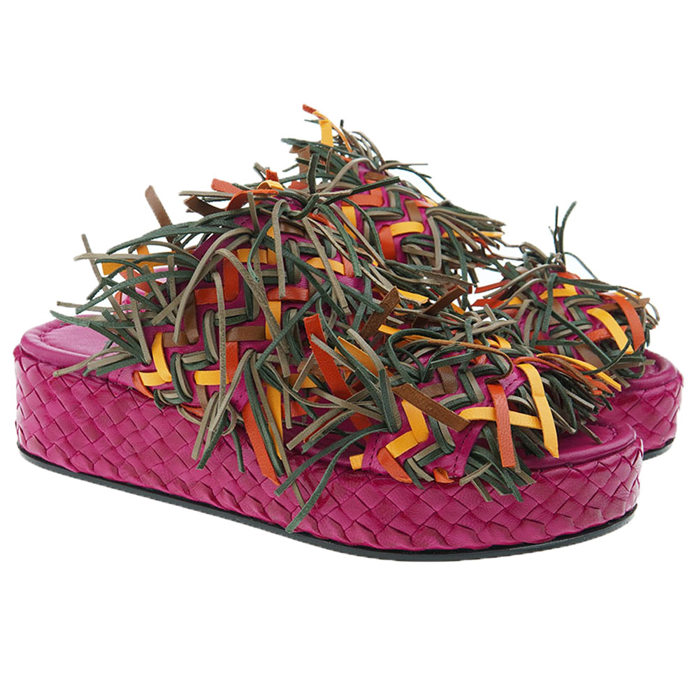 Sandalia pala plataforma tiras multicolor Pons Quintana 10314.000