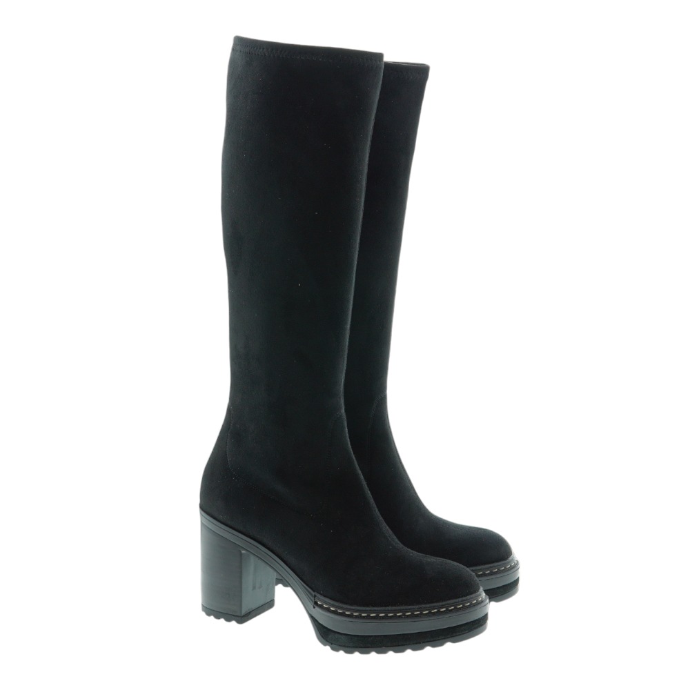 Bota elastica alta tacon bajo y plataforma Pons Quintana 10557.000