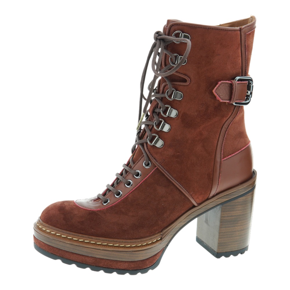 Botin tacon acordonado adorno hebilla Pons Quintana 10558.000 foto 3