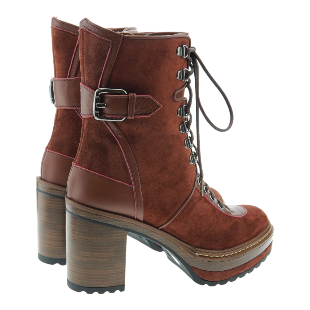 Botin tacon acordonado adorno hebilla Pons Quintana 10558.000 foto 4