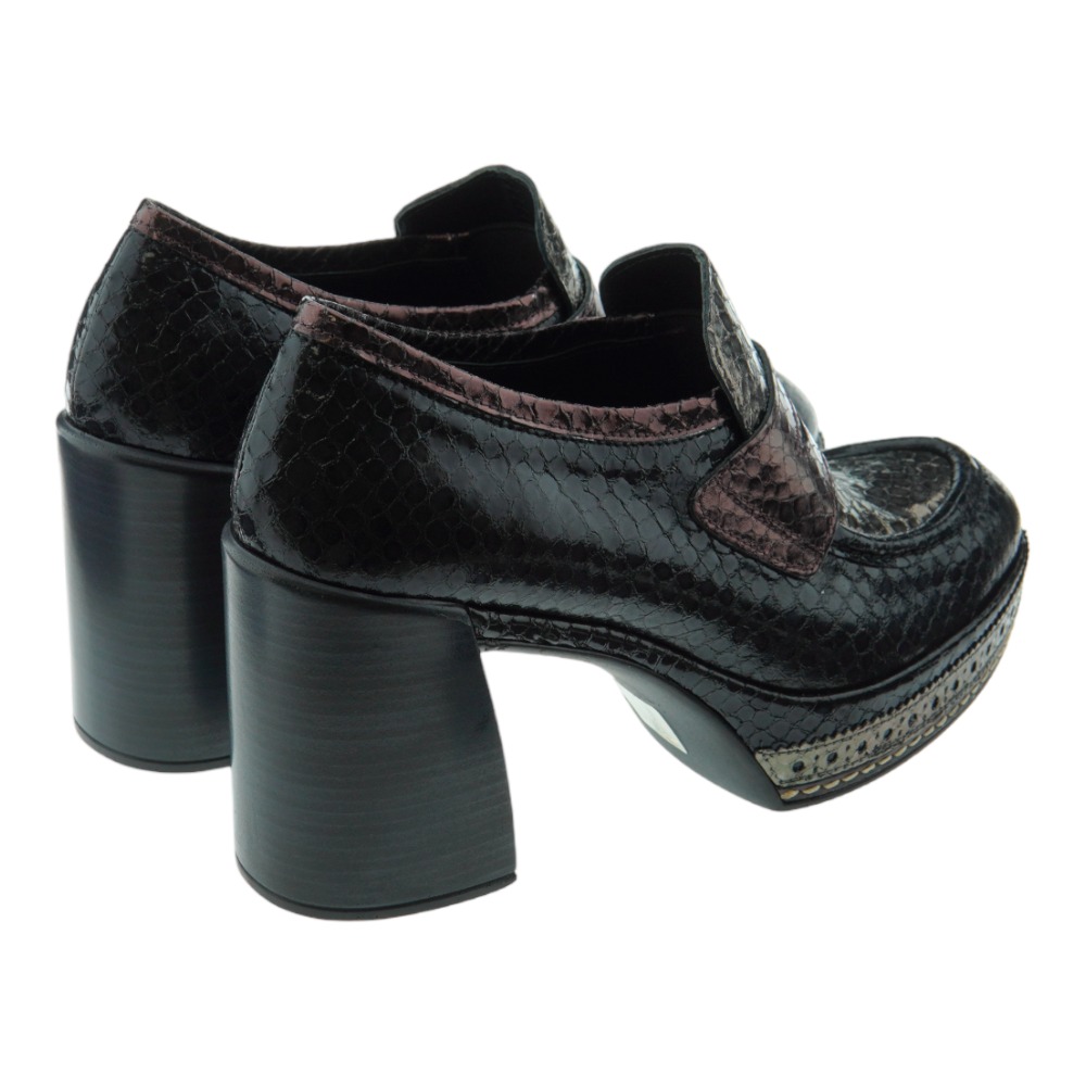 Mocasin piel metalizado tacon Pons Quintana 10621.006 foto 4