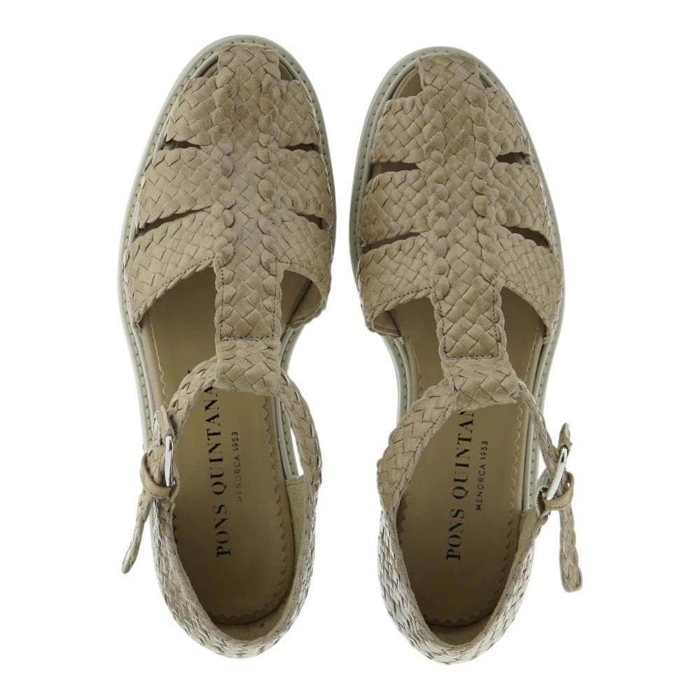 Cangrejera Mujer Trenzada Piel Beige Pons Quintana 11410.000 foto 2