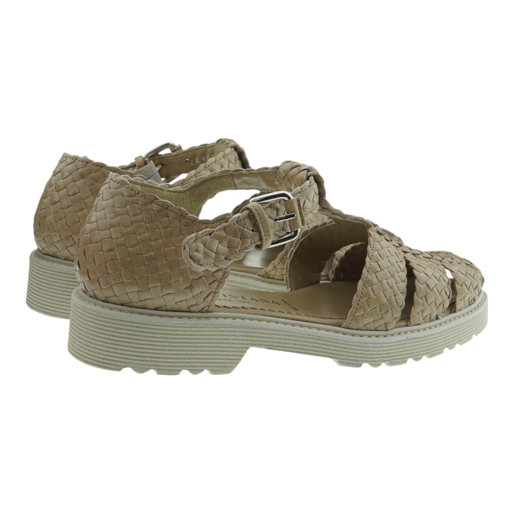 Cangrejera Mujer Trenzada Piel Beige Pons Quintana 11410.000 foto 4