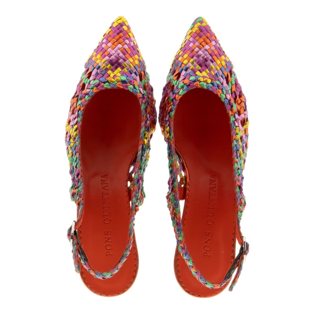 Zapatos trenzados tacón Pons Quintana multicolor foto 2