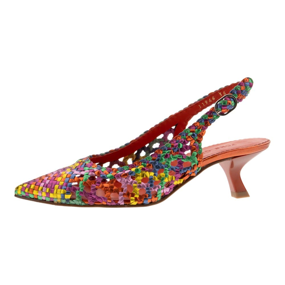 Zapatos trenzados tacón Pons Quintana multicolor foto 3