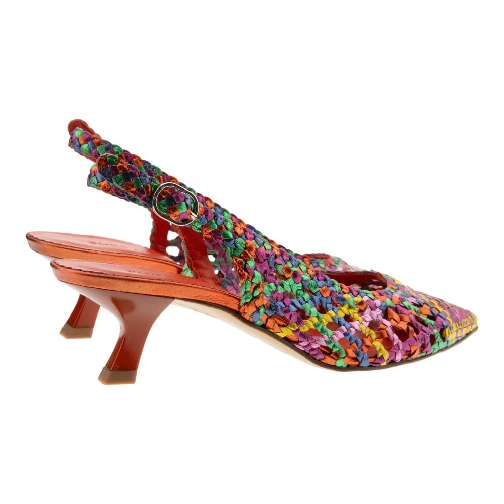 Zapatos trenzados tacón Pons Quintana multicolor foto 4