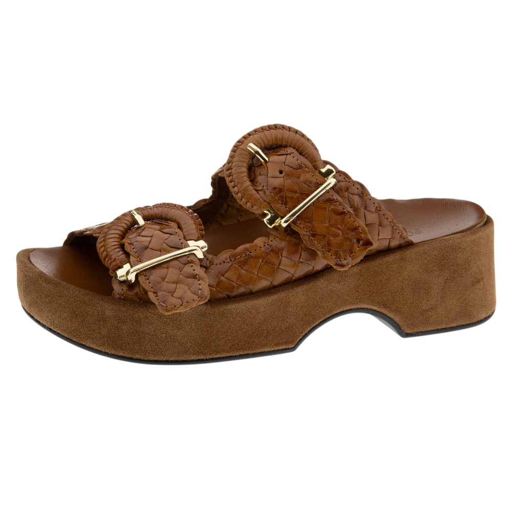 Sandalias Pons Quitana trenzadas hebillas | Carrilé foto 3