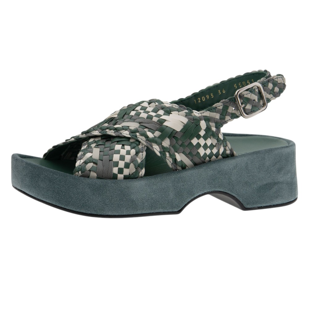 Sandalias plataforma piel trenzada Pons Quintana | Carrilé foto 3