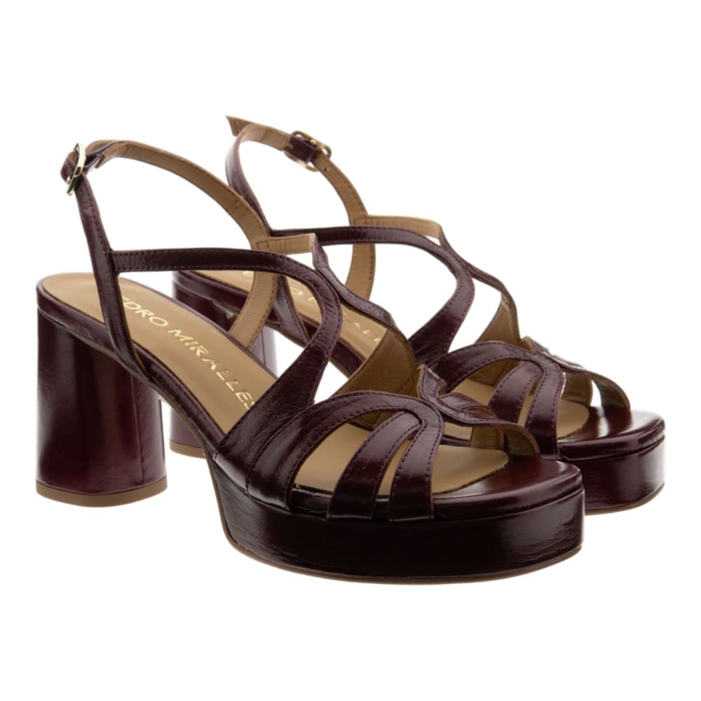 Sandalias tacón vestir piel Pedro Miralles 18166