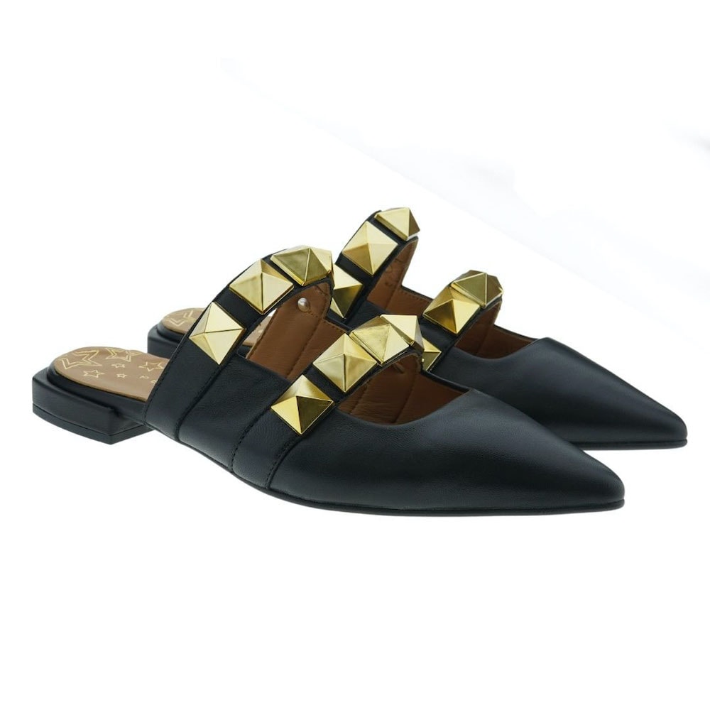 Mules mujer piel con tachas Pedro Miralles 18578