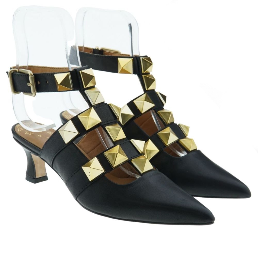 Zapatos tacón tachas tipo Valentino tacón Pedro Miralles 18804