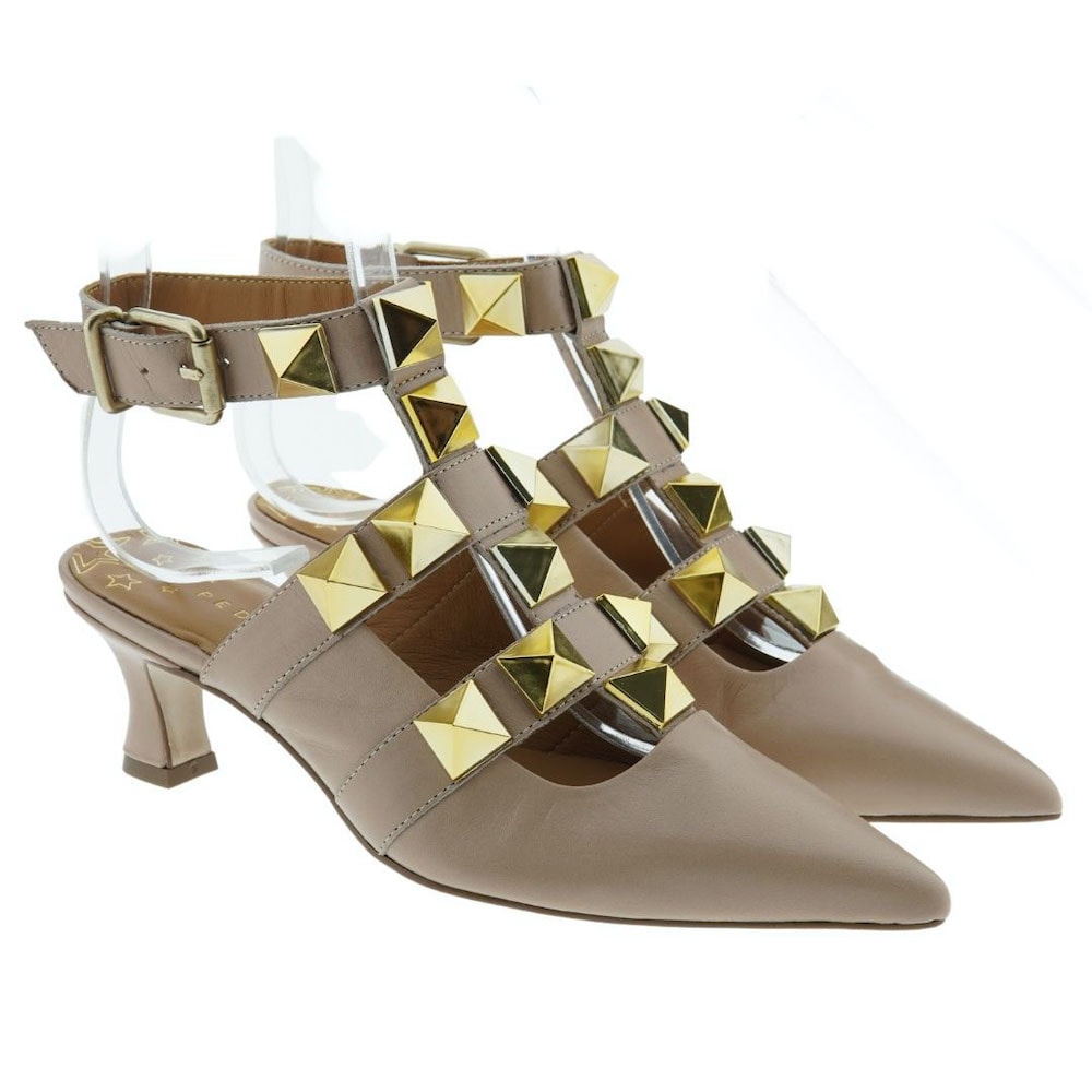 Zapatos tacón tachas tipo Valentino tacón Pedro Miralles 18804