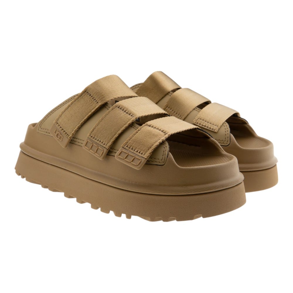 Sandalias plataforma mujer beige triple tira Ugg 197634799346