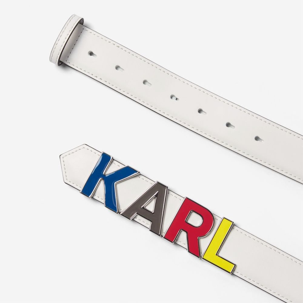 Cinturón piel multicolor Karl Lagerfeld 201W3195 foto 3