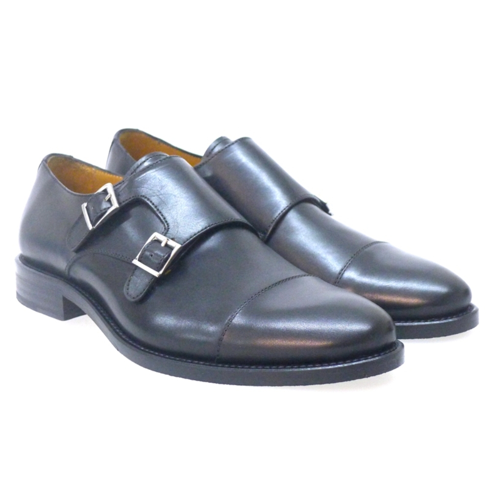 Zapato vestir dos hebillas Pertini 21468