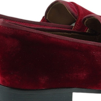 Blucher Zapatos Mujer Dos Hebillas Terciopelo Rojo – Estilo y Sofisticación foto 7
