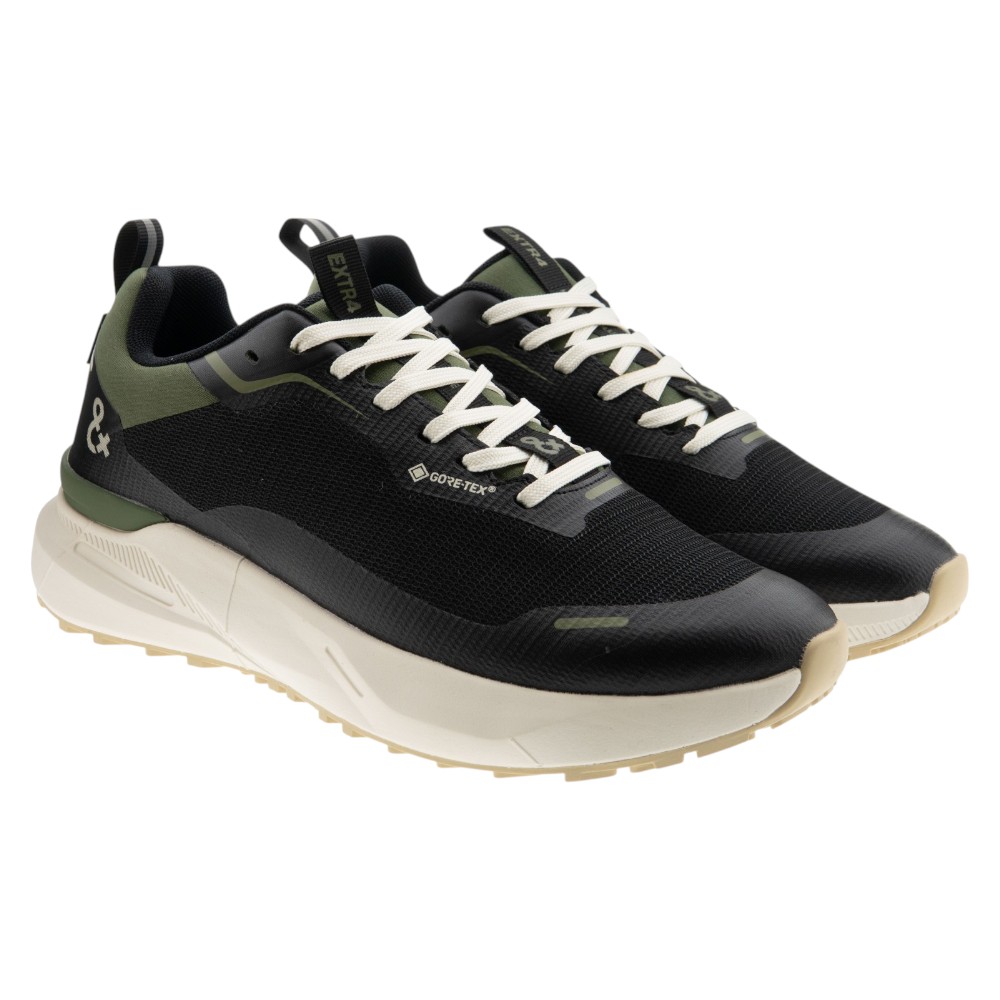 Zapatillas negras Goretex hombre cordones Extra4 2200144