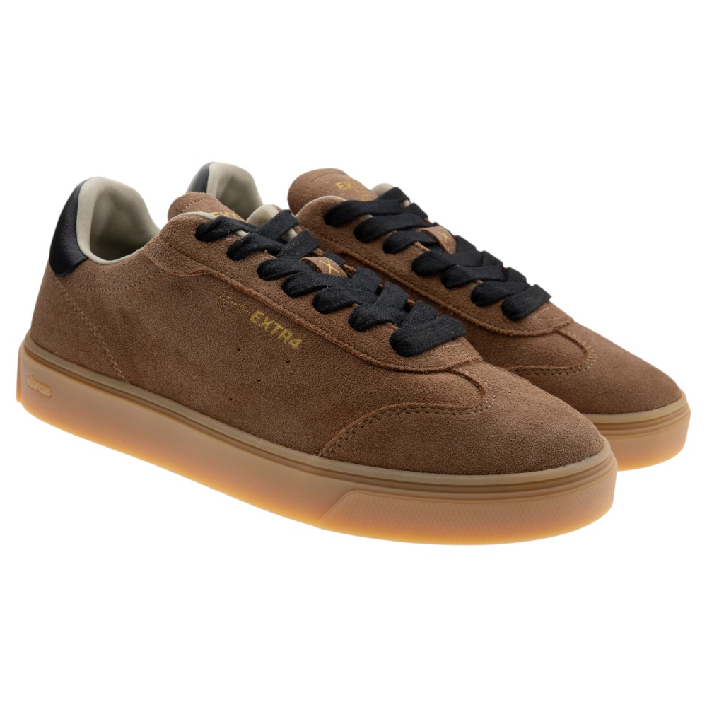 Zapatillas casual Goretex ante marrón caballero Extra4 2201522