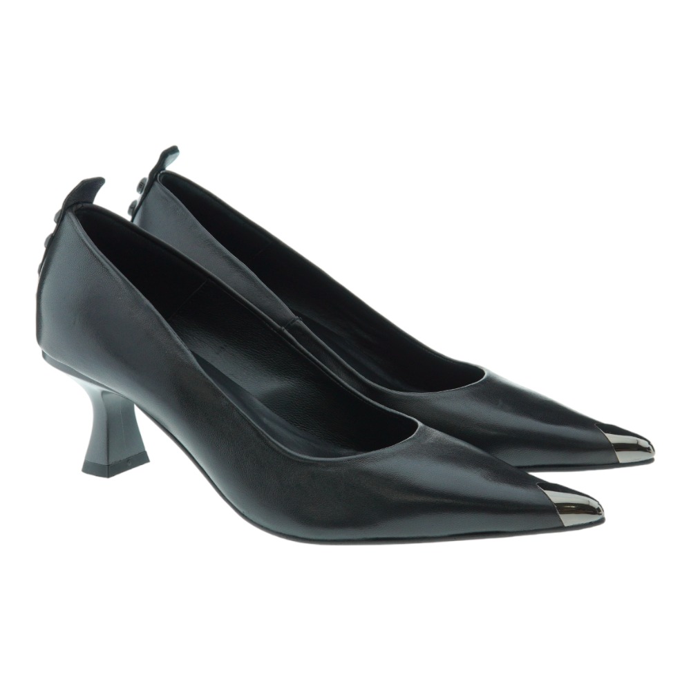 Stiletto piel punta metalizada Zinda 2400-R