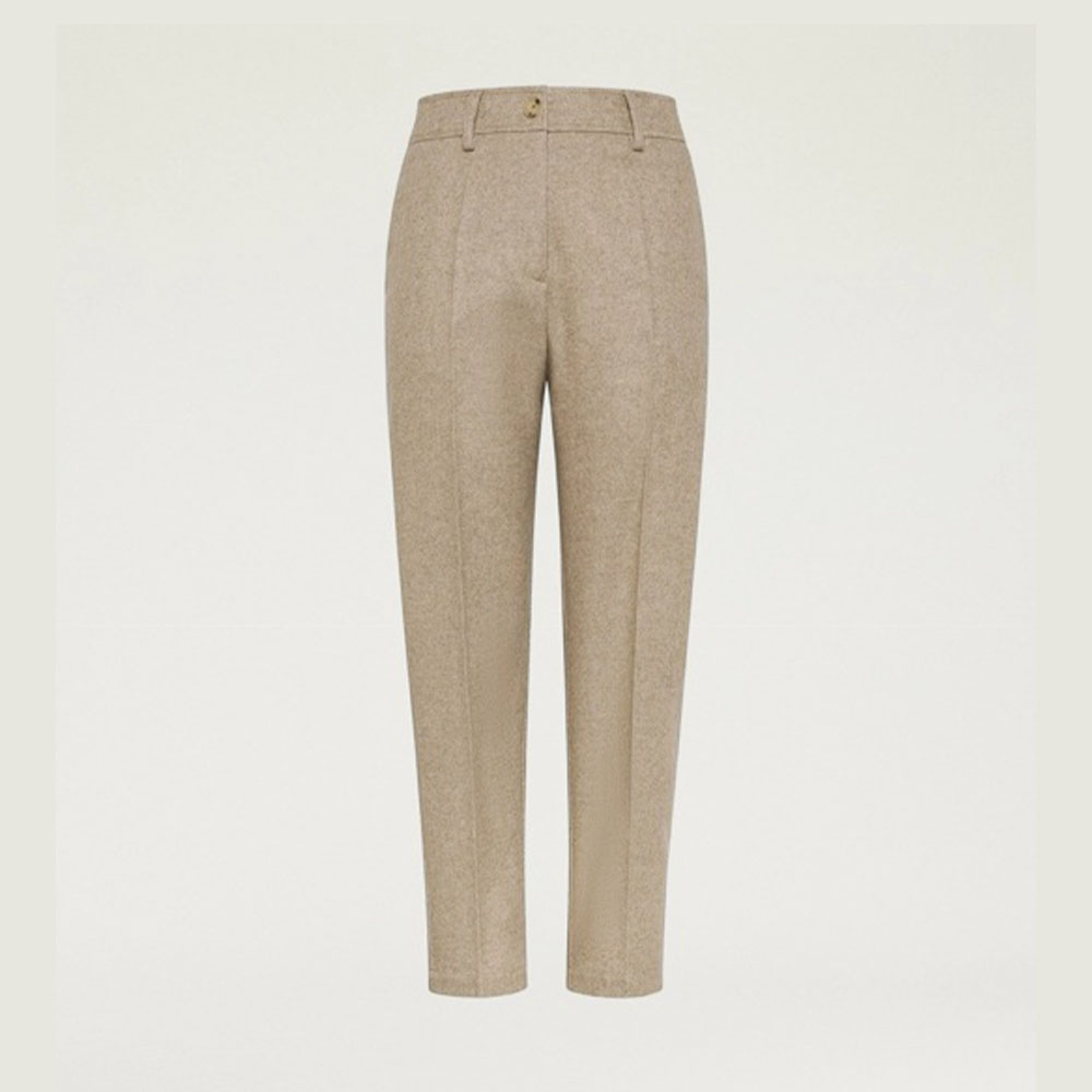 Pantalón mujer lana beig Momoni 252MMOPA007