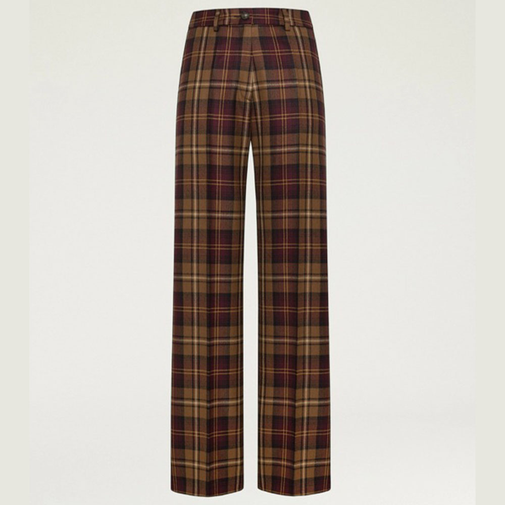 Pantalón lana tartán Momoni 252MMOPA029
