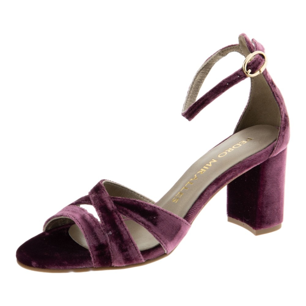 Sandalias terciopelo Pedro Miralles en tres colores foto 3